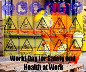 Puzzle Παγκόσμια ημέρα για την ασφάλεια και την υγεία στην εργασία